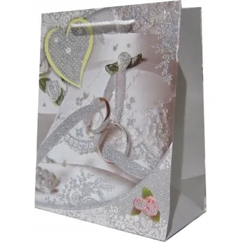 Dárková taška Dárková taška 23x18x10cm Mix třpytky