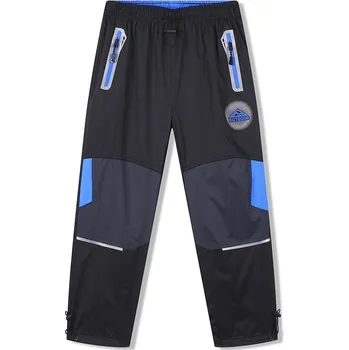 Dětská móda CHLAPECKÉ ŠUSŤÁKOVÉ KALHOTY ČERNÁ/MODRÁ SK7751 Velikost: 140, Barva: Černá/modrý zip