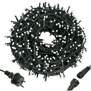 Springos LED světelný řetěz - 121,5m, 1500LED, IP44, studená bílá