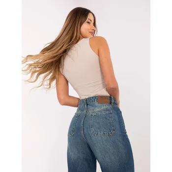 Kalhoty D80018BB62456D285 tmavě modré XS