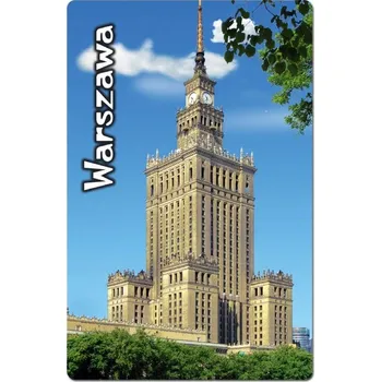 Obraz Magnet na ledničku 3D Varšava Palác kultury a vědy