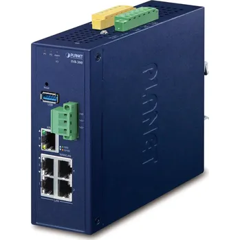 Switch PLANET Technology Planet IVR-300 Enterprise router/FW VPN/VLAN/QoS/HA/AP kontroler, 2xWAN(SD-WAN), 3xLAN, IP30, -40/75st, 9-54VDC