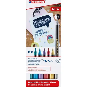 Dekorativní fix, vícebarevný Edding, 6 ks