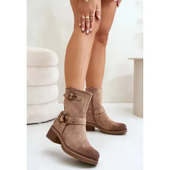 Dámské lodičky Dámské semišové boty na nízkém podpatku Step in Style, 39 i240_201885_2:39