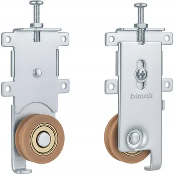 Nábytkové kování Spodní kování, pojezdový vozík pro posuvné dveře skříně B600 - 2 kusy