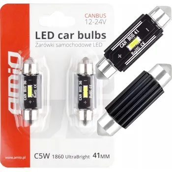 Autožárovka Žárovky Amio 02444 C5W 1W 2 ks