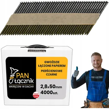 Hřebík Hřebíky do hřebíkovačky 50 mm 34° 2,8 mm kroužkové 4000 ks