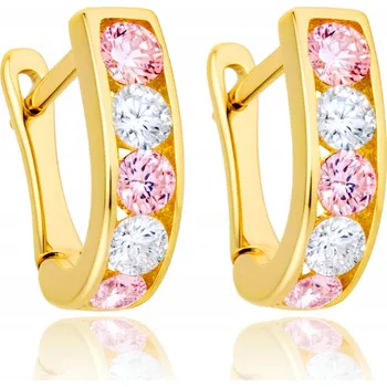 Náušnice Náušnice se zirkony Euforia zlaté