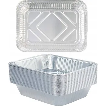 Příslušenství pro gril Hliníkové ODKAPÁVACÍ MISKY na GRIL 21x14x4,2 cm 40 ks