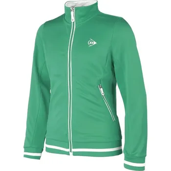 Dívčí mikina MIKINA DÍVČÍ DUNLOP CLUB KNITTED JACKET GIRL ZELENÁ 152