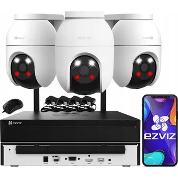 Bezpečnostní kamera WiFi Sada Venkovního Monitoringu 5MPx 3 Kamery C8c 3K EZVIZ Rekordér