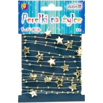 Vlasec 3 m se zlatými hvězdičkami 3 a 12 mm