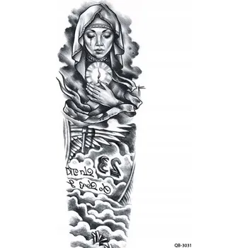 Odstranitelné tetování Dočasné tetování TATTOO 3D SUPER KVALITA RUKÁV 45x20 žena svíčka víra