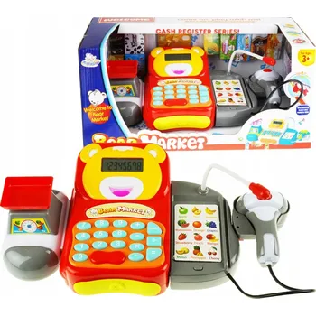 Hra na obchod Pokladna s příslušenstvím supermarket hra na obchod