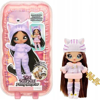 Mini panenka Na! Na! Na! Surprise MGA Panenka Fuzzy - Kočka s proužky