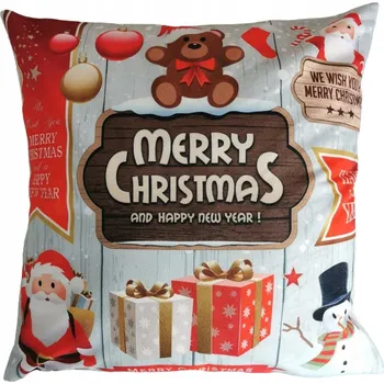 Povlak na dekorativní polštářek VÁNOČNÍ POVLEČENÍ NA POLŠTÁŘ Vánoce 45x45 cm
