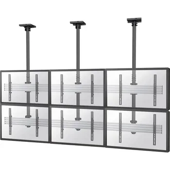 Monitor Neomounts Pro NMPRO-C32 Flat Screen Ceiling Mount - 3x2 (3 x horizontal2 x vertical) - box 12 Blacksilver