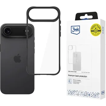 Pouzdro na mobilní telefon Pouzdro 3mk Satin Armor Case+ pro iPhone 17 Air černé
