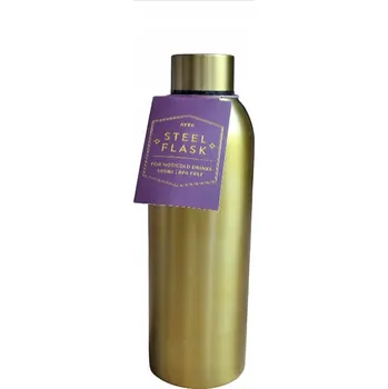 Termoska Avec Zlatá kovová láhev 500 ml na studené i horké nápoje