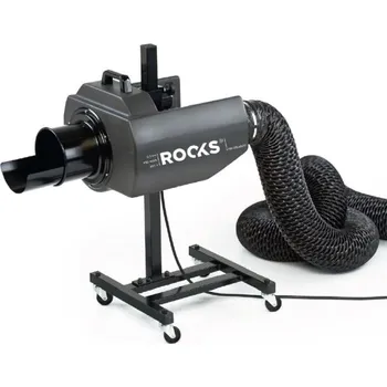 ROOKS Mobilní odsávač spalin, odsávání spalin 430 m3/h, 0,37 kW, Ø 120 mm, 230 V, hadice 6 metrů