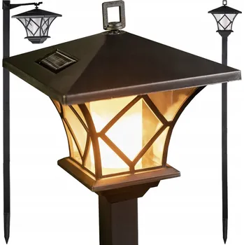 Venkovní osvětlení Solární lampa Gardlov , černá, 155 cm, 1 ks