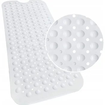 Protiskluzová podložka PROSTISKLUZOVÁ PODLOŽKA DO VANY 99x40 BÍLÁ ODOLNÁ KOUPELNOVÁ VELKÁ POHODLNÁ