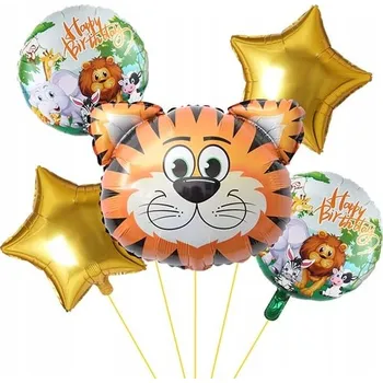 Balónek Sada narozeninových balónků s Tygříkem, 5 ks