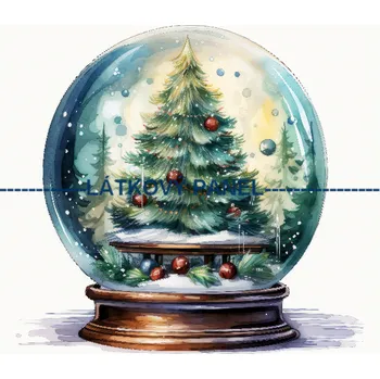 Látkový panel - Zimní těžítko - ZIM-79 Velikost: 15x15cm, Materiál: Teplákovina nepočesaná