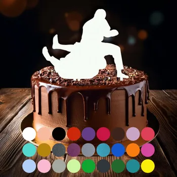 Jedlá dekorace na dort Zápich do dortu - Jiu-jitsu (1) Světle žlutá (pastelová)