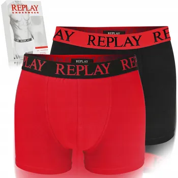 Boxerky Spodní Prádlo Boxerky Replay černé, velikost XL