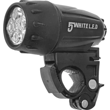 Cyklosvítilna Přední LED světlo na kolo - Wag Apollo, černé, na baterie 4x AAA