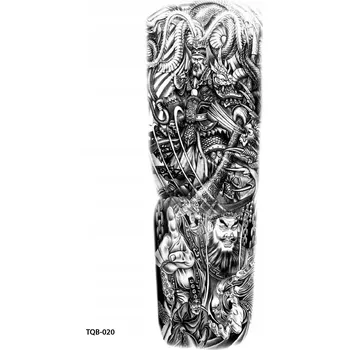 Odstranitelné tetování Dočasné tetování TATTOO 3D SUPER KVALITA RUKÁV 45x20 japonský bojovník