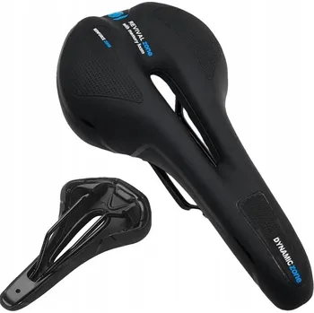 Sedlo na kolo SEDLO NA KOLO MĚKKÉ POHODLNÉ SPORTOVNÍ SEDLO PĚNA VENTILACE ČERNÉ