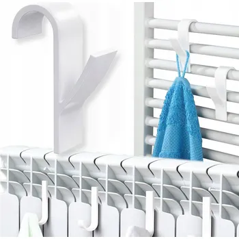 Věšák Háček bez vrtání HÁČEK VĚŠÁK NA RADIÁTOR bílý