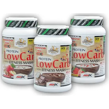 Speciální výživa Amix Mr.Popper´s Low Carb Mash 600g Varianta: chocolate-coconut