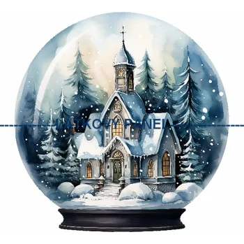 Látkový panel - Zimní těžítko - ZIM-81 Velikost: 30x30cm, Materiál: Bavlna