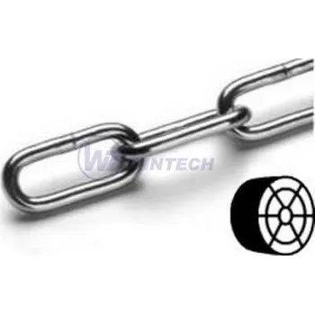 Řetěz Řetěz dlouhý článek DIN 763 cívka 6mm Balení: 30 m NMCDA06000BCO0