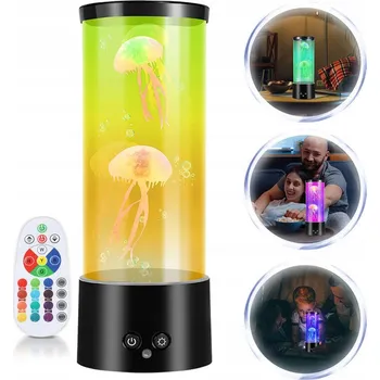 Lampička Lampa Medúza, Dekorativní osvětlení do obýváku, LED lampa s medúzami