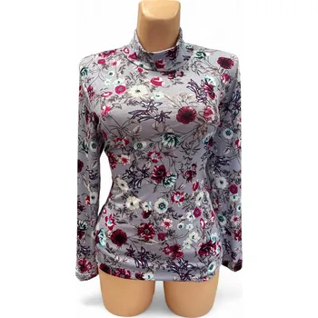 Dámská tunika Halenka ke krku STÁKA, Barva Šedá, Velikost 38 - na zakázku, Materiál 96% Viskoza 4% Lycra