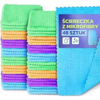 Utěrka Mikrovláknová Utěrka (mikrofibra) WSTR v balení 48 ks vícebarevná
