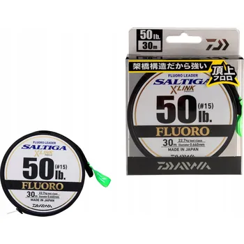 Vlasec Daiwa Saltiga X'Link Fluorocarbon Leader 0,26 mm x 30 m