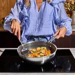 Elmich Odolná nerezová Wok pánev Hybrid s hybridním povrchem Ø 28 cm