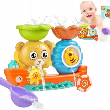 Hračka pro nejmenší Hračky do vany pro děti starší 1 roku: medvídek a včelka