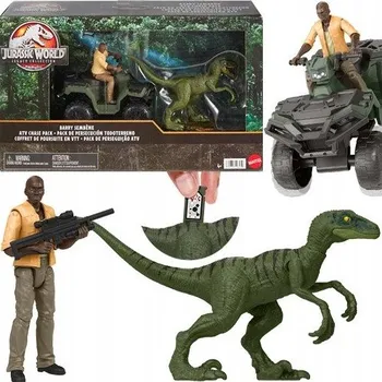 Figurka Jurský svět Hon na Velociraptora dinosaurus ATV čtyřkolka Barry Sembene