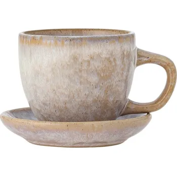 Bloomingville Keramický šálek s podšálkem Brenta Rose 185 ml