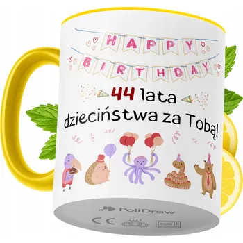 Hrnek Polidraw Hrnek Polidraw Narozeniny44 keramika 330 ml