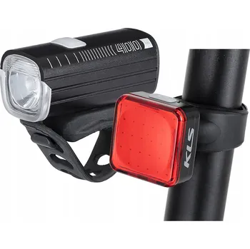 Cyklosvítilna SADA SVĚTEL KLS LUMIO PŘEDNÍ + ZADNÍ 400 LM