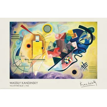 Plakát Plakát, Obraz - Yellow, Red, Blue (1925)