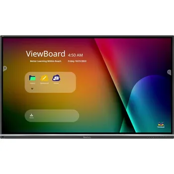 Monitor ViewSonic Flat Touch Display IFP7550-5 75" UHD 167 400cd Android 4-32 OPS HDMIUSB-C HDMIout