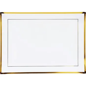 Plastová mísa talíř na servírování zlatá